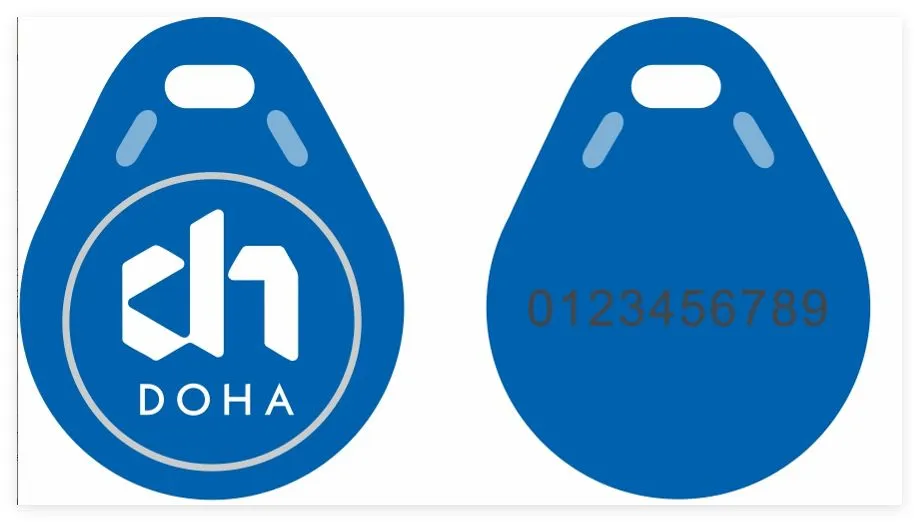 Mifare 13.56Mhz tägi Doha logolla